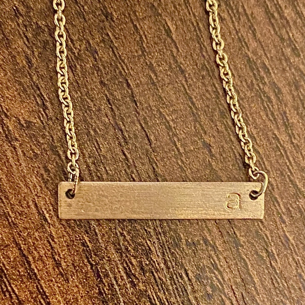 Gold Initial Necklace